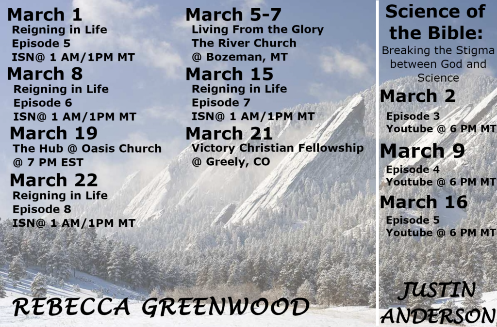 March Schedule and New Teachings - Christian Harvest International